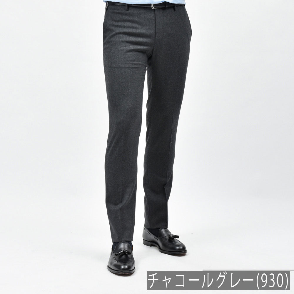 INCOTEX(インコテックス) SLIM FIT ウォッシャブルテクノフランネルテーパードパンツ 1TS035-4536B/21529