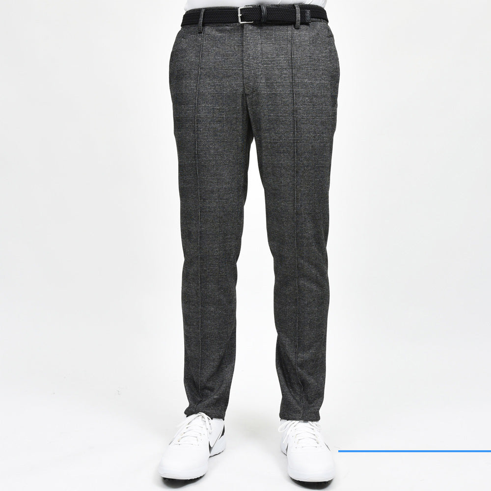 giab's ARCHIVIO(ジャブス アルキヴィオ) guji golf別注MASACCIOマサッチョ グレンチェックジャージーテーパードシャーリングパンツ MASACCIOLF/1-A57