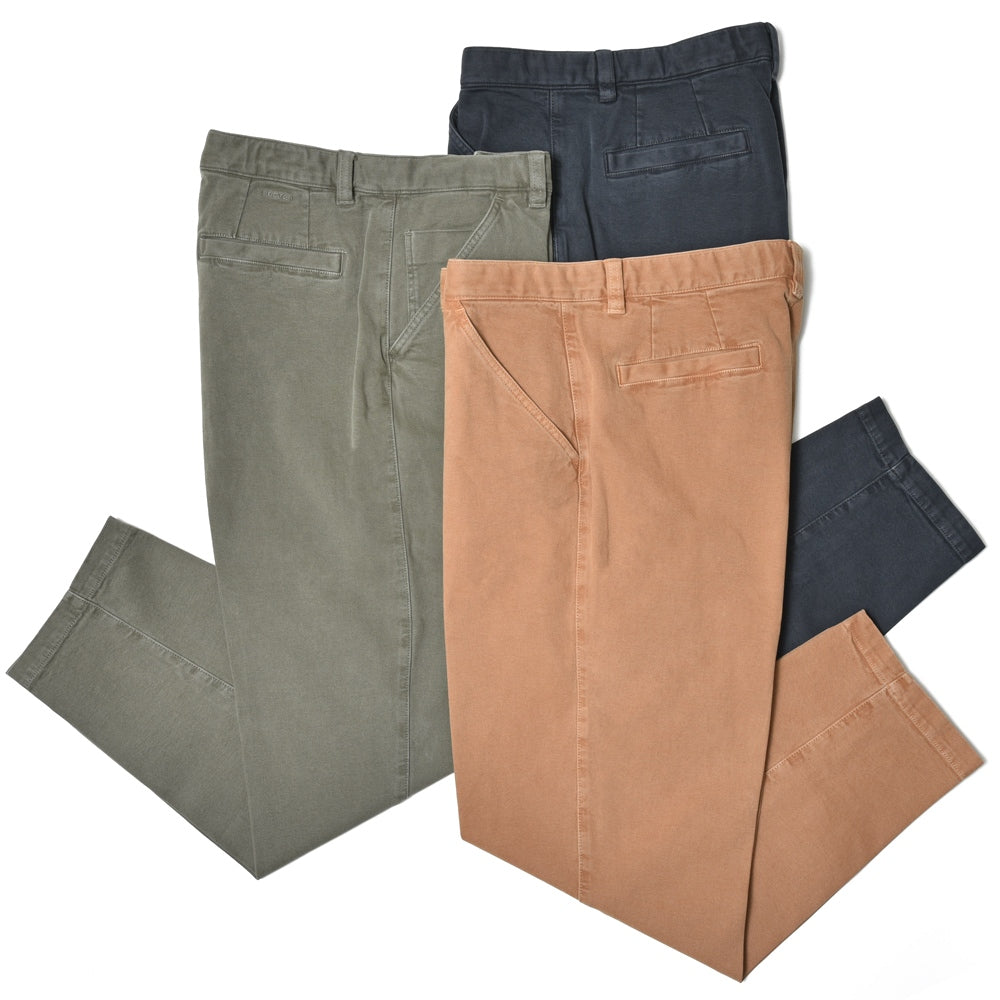 INCOTEX SLACKS(インコテックス スラックス) CARROTO FIT ストレッチコットンダックキャロットテーパードクロップドパンツ 10S198-40582/21544