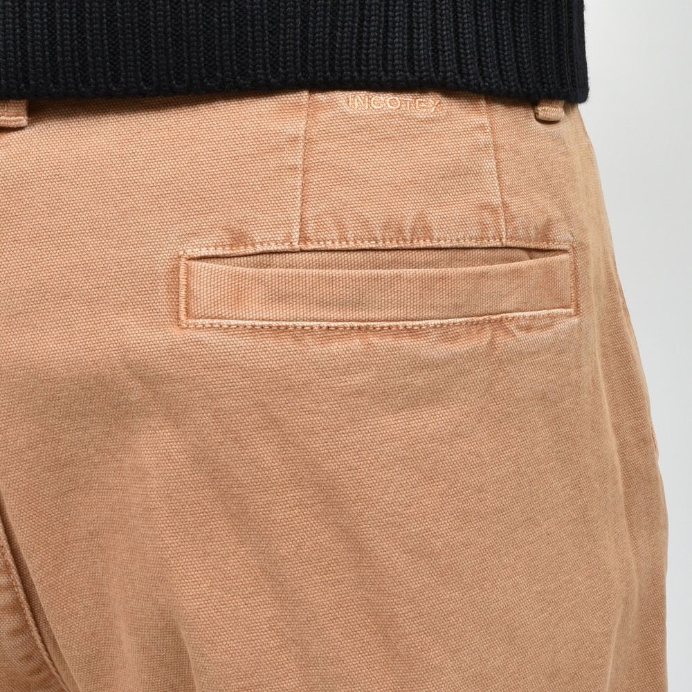 INCOTEX SLACKS(インコテックス スラックス) CARROTO FIT ストレッチコットンダックキャロットテーパードクロップドパンツ 10S198-40582/21544