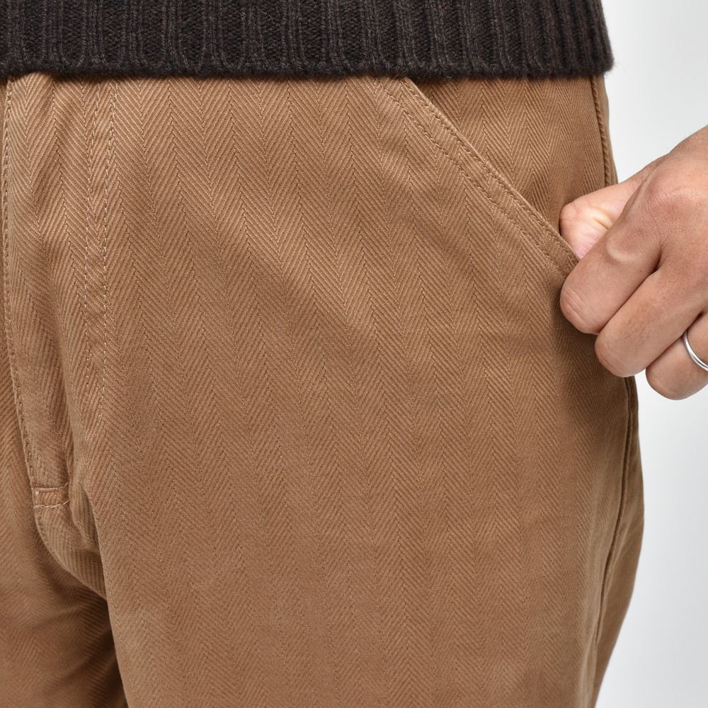 INCOTEX SLACKS(インコテックス スラックス) CARROTO FIT コットンヘリンボーンキャロットテーパードクロップドパンツ 10S198-20210/21503