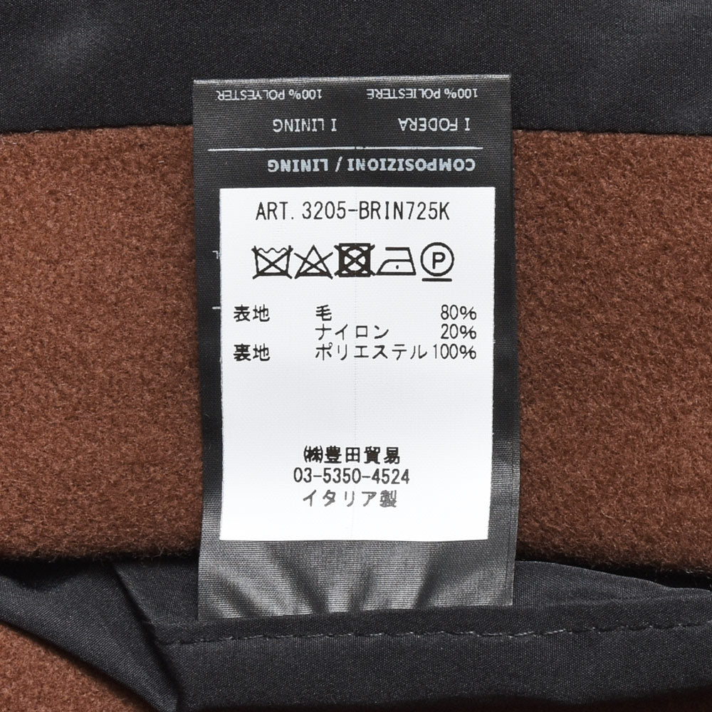 Hevo(イーヴォ) BRINDISIブリンディジ ウォーターレペレントウールナイロンソフトメルトン2Bダブルブレストベルテッドコート BRIN725K