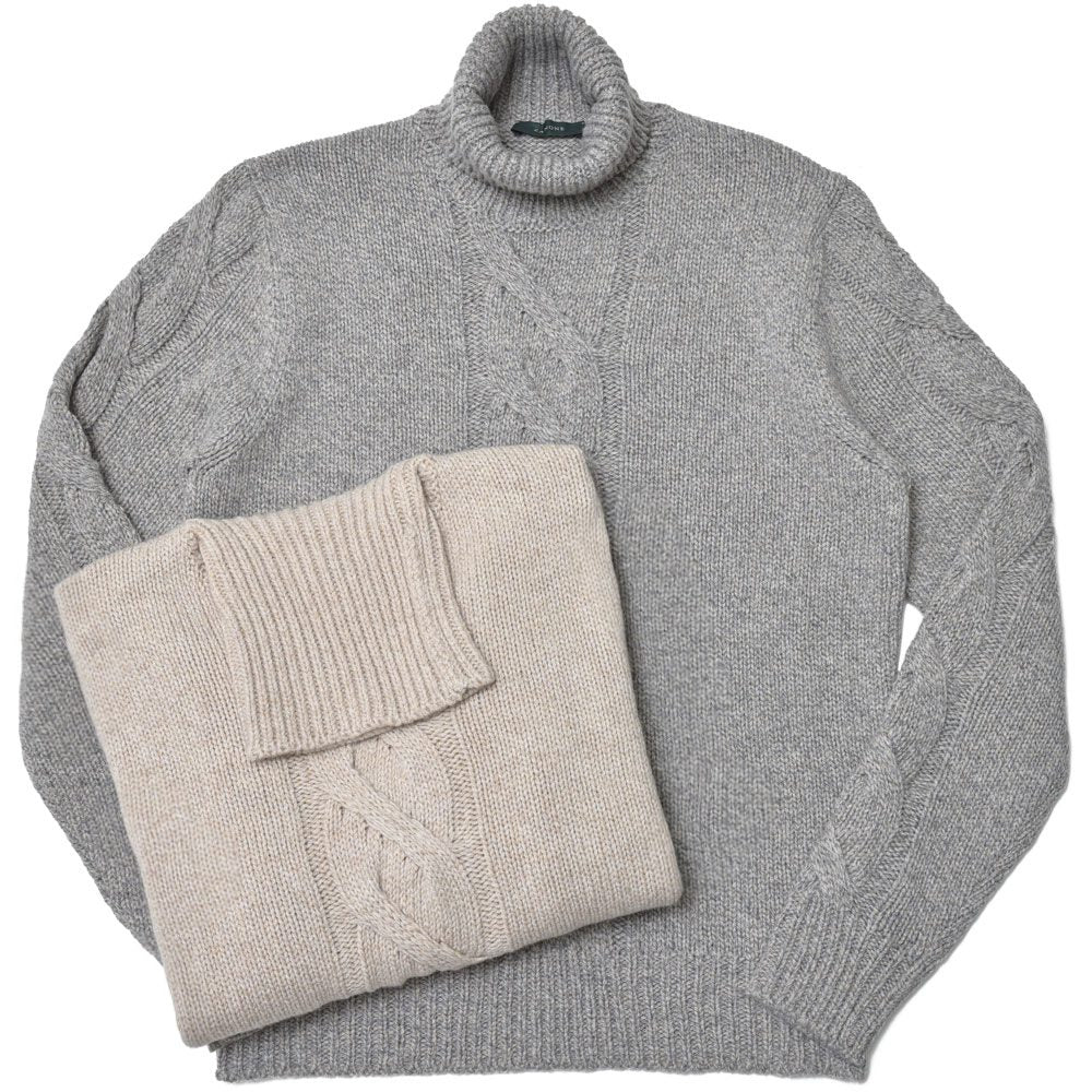 ZANONE(ザノーネ) ミドルゲージウールケーブルタートルネックニット DV/SLIM FIT/810105/ZN252/25440
