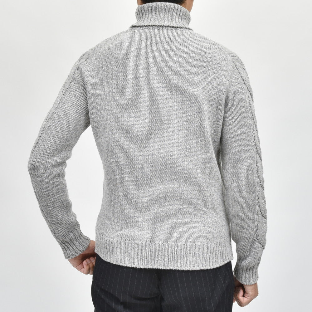 ZANONE(ザノーネ) ミドルゲージウールケーブルタートルネックニット DV/SLIM FIT/810105/ZN252/25440
