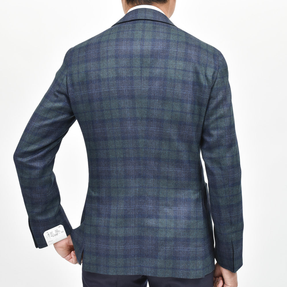 Belvest(ベルベスト) ウールカシミアシルクブラックウォッチ3BジャケットG10307-23804/GJ