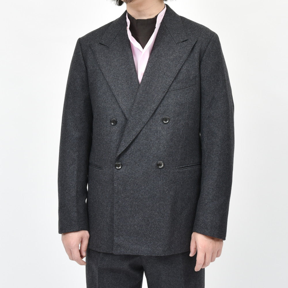 garoh(ガロウ) jacket03 ウールフランネル4Bダブルジャケット