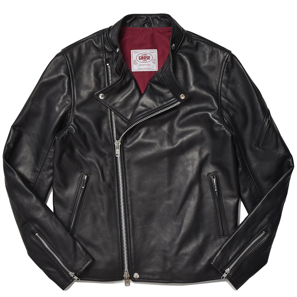 JAMES GROSE ジェームス グロース RICARDE JACKET シープスキン ダブルライダースジャケット