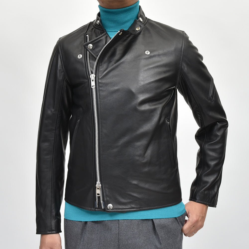 JAMES GROSE ジェームス グロース RICARDE JACKET シープスキン ダブルライダースジャケット