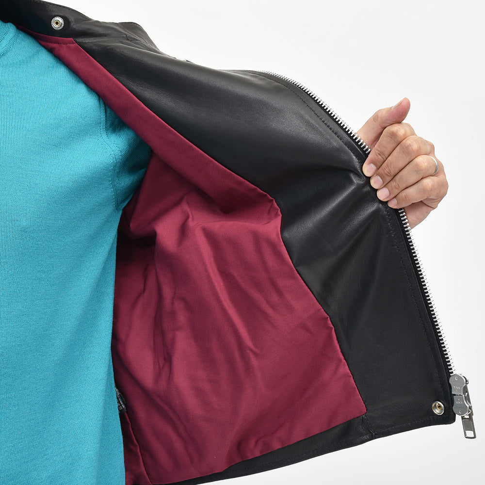 JAMES GROSE ジェームス グロース RICARDE JACKET シープスキン ダブルライダースジャケット