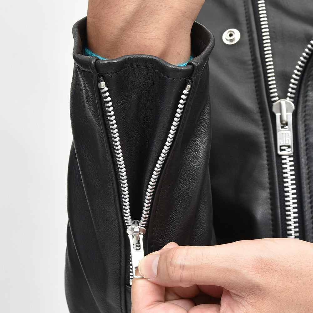 JAMES GROSE ジェームス グロース RICARDE JACKET シープスキン ダブルライダースジャケット