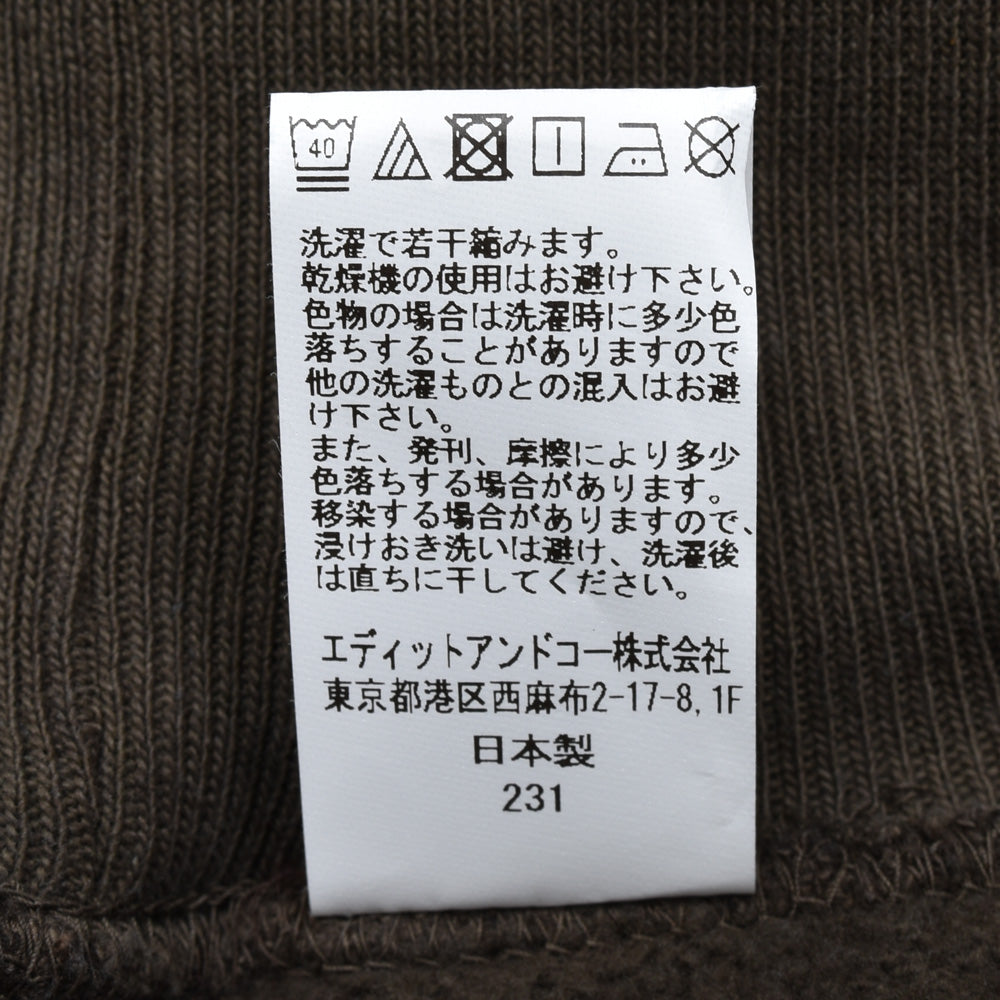 la favola(ラファーヴォラ) コットンタートルネックスウェット CS08
