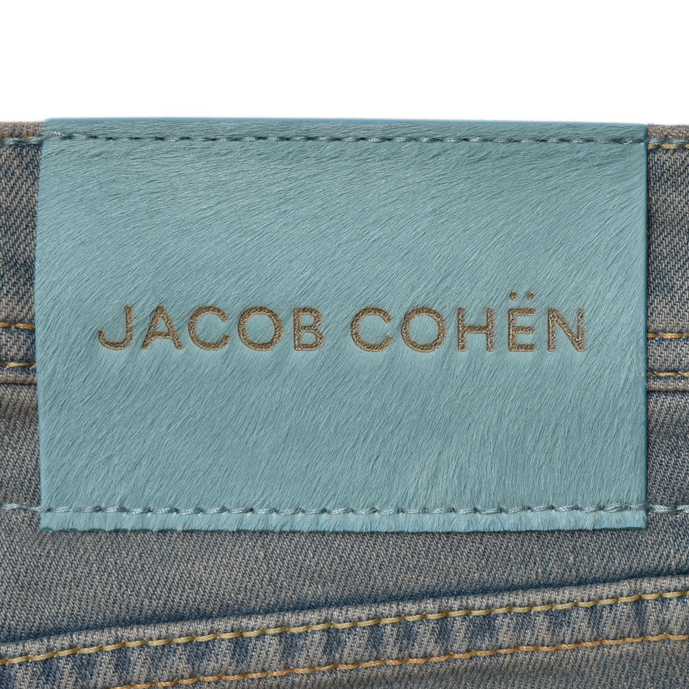 JACOB COHEN(ヤコブコーエン) SCOTTスコット ヴィンテージウォッシュドコットンストレッチキャロットフィットクロップドデニム 226-22392