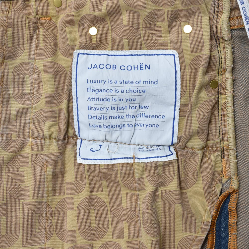 JACOB COHEN(ヤコブコーエン) SCOTTスコット ヴィンテージウォッシュドコットンストレッチキャロットフィットクロップドデニム 226-22392