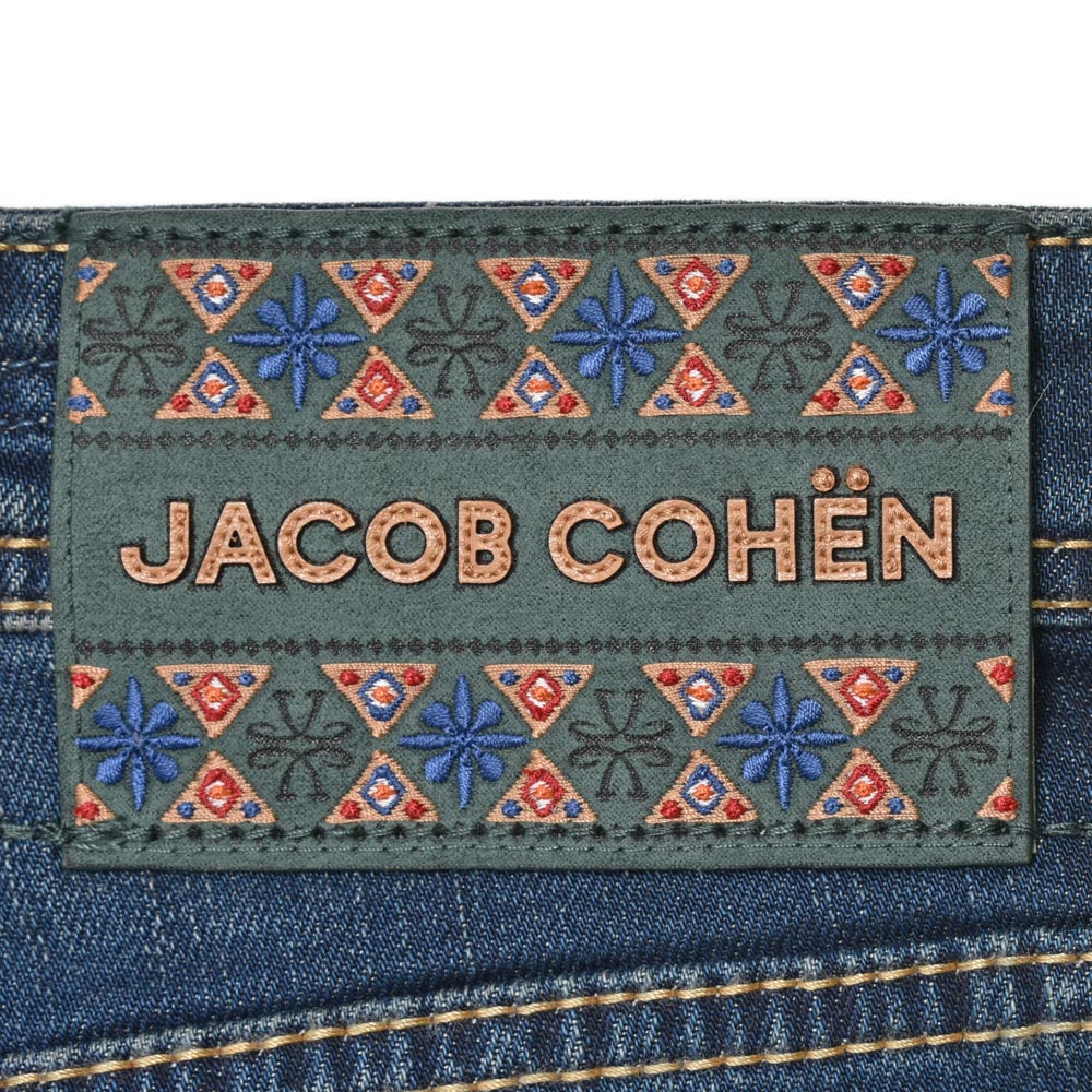 JACOB COHEN(ヤコブコーエン) SCOTTスコット ヴィンテージウォッシュドコットンストレッチキャロットフィットクロップドデニム 226-22237