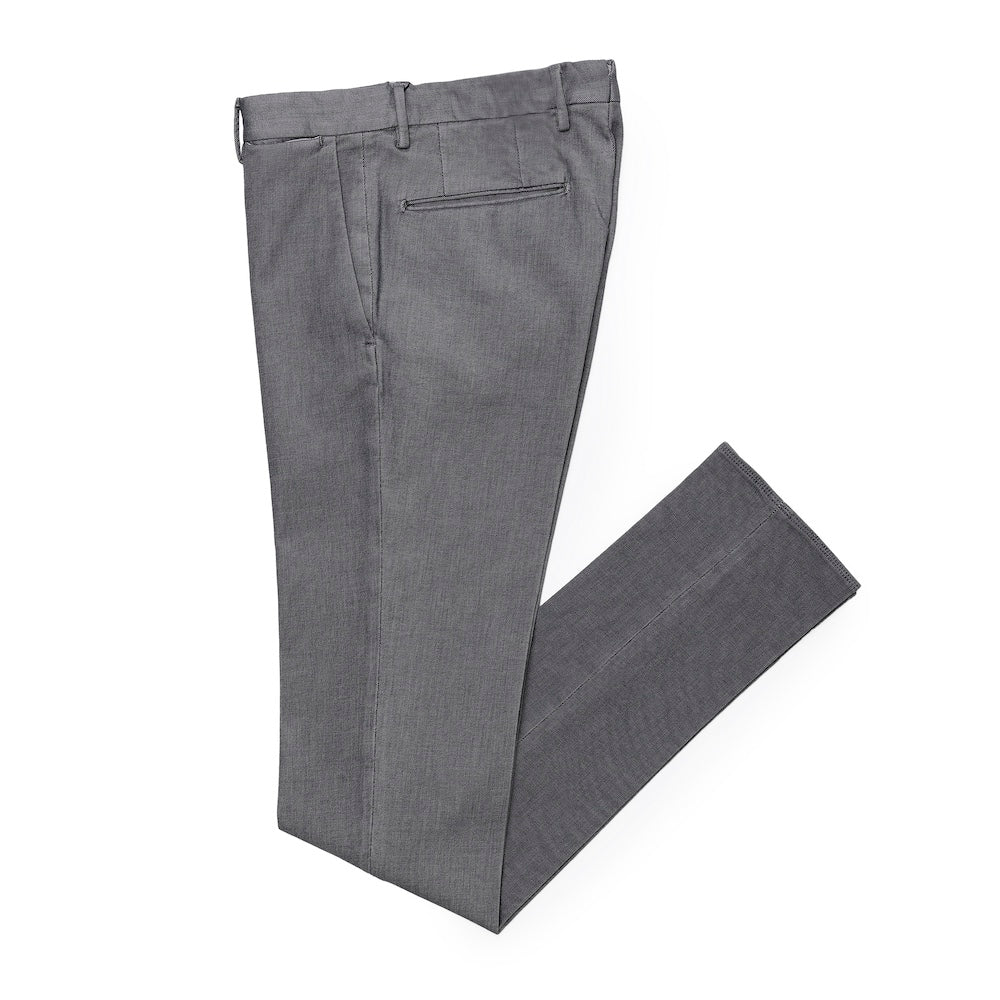 インコテックス / ノープリーツ ストレッチ コットン ダイアゴナル パンツ/SLIM FIT/1W0030 40938
