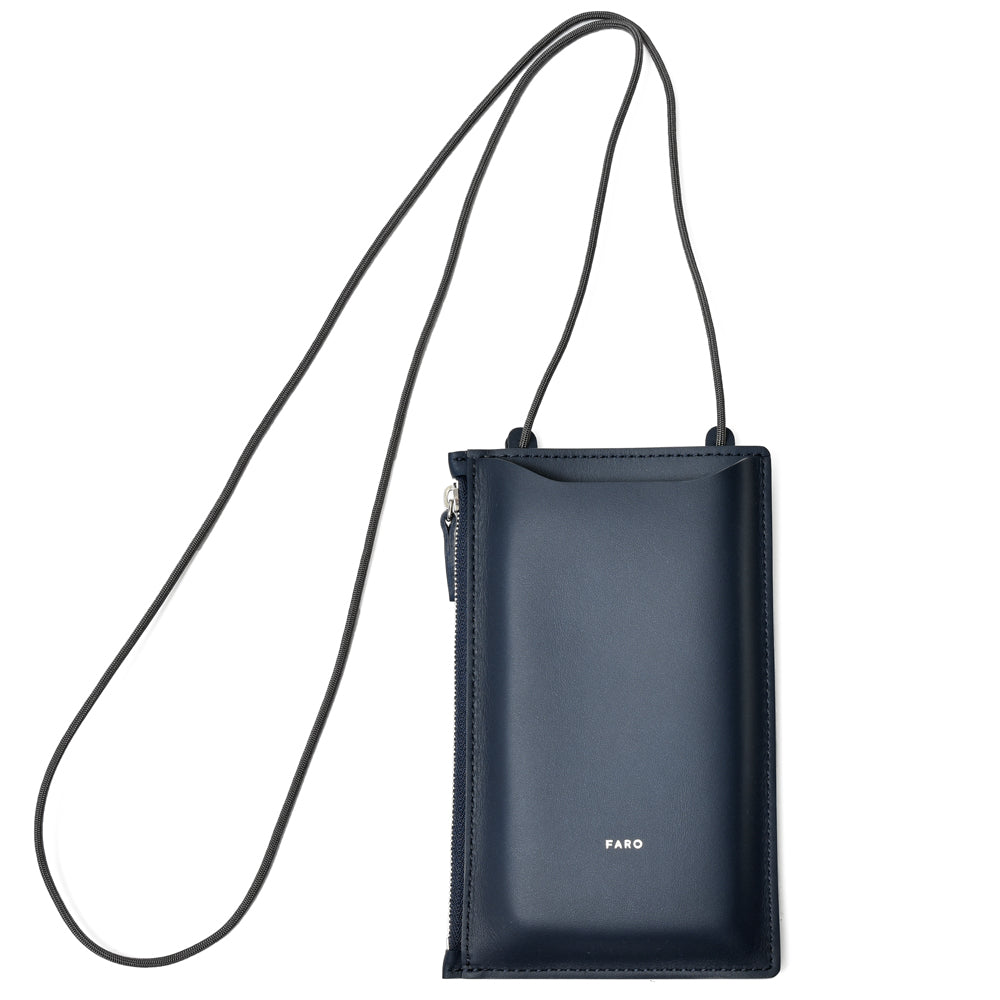 FARO(ファーロ) スムースレザースマートフォンショルダーバッグ Calma Phone Shoulder Zip/F2337G302