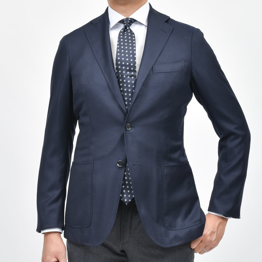 guji(グジ) SUPER130'sウールホップサックソリッド3Bジャケット GUJ-03F (MADE BY RING JACKET / LoroPianaファブリック使用)【オールシーズン