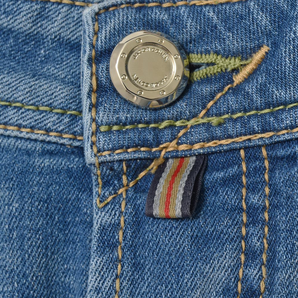 JACOB COHEN(ヤコブコーエン) NICKニック LIMITED EDITION ヴィンテージウォッシュドコットンポリストレッチテーパードフィットセルビッジデニム 226-22422
