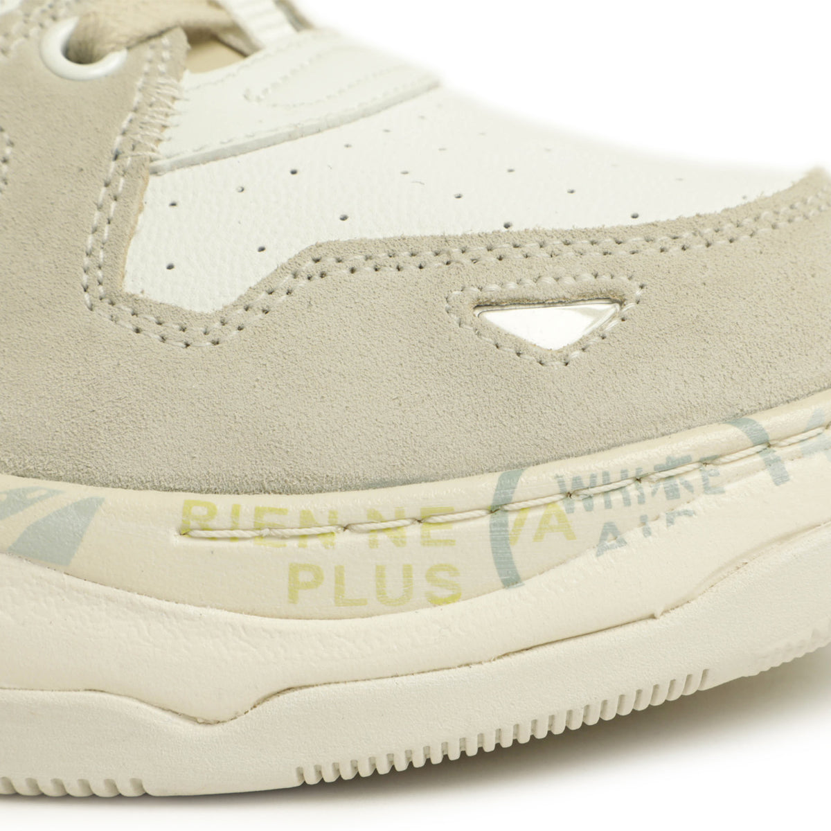 プレミアータ / スエード レザー 厚底 レースアップ ローカット スニーカー / DRAKE / 328 ホワイト