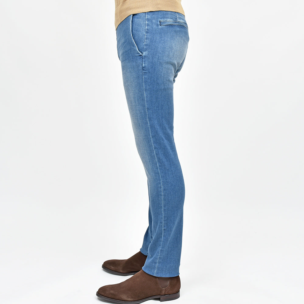 PT TORINO DENIM ピーティートリノデニム ring別注 コットン ポリエステル ストレッチ ウォッシュド デニムスラックス HOUSE/SUPERSLIM FIT/CA4310