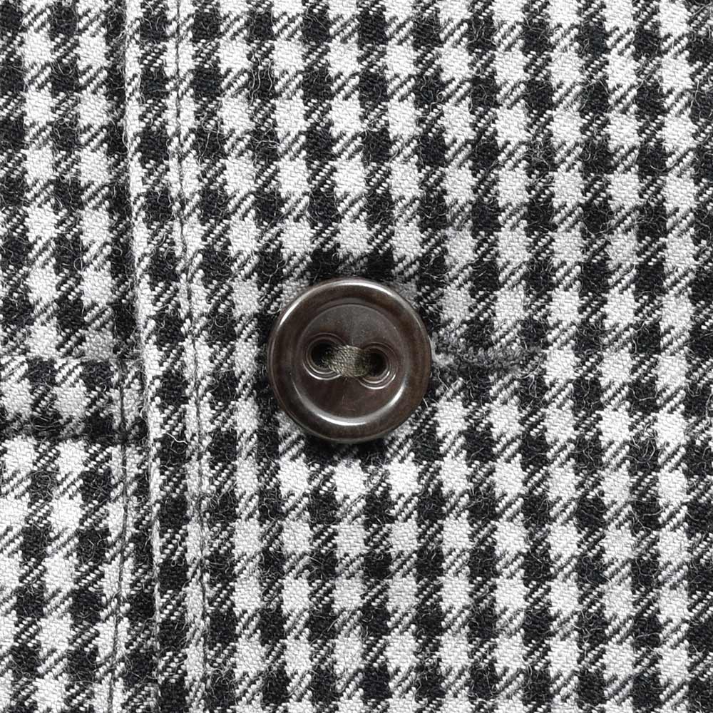 COHERENCE コヒーレンス VERNON-D ウール ツイル ROVER WOOL TWILL ギンガムチェック ミリタリーシャツジャケット