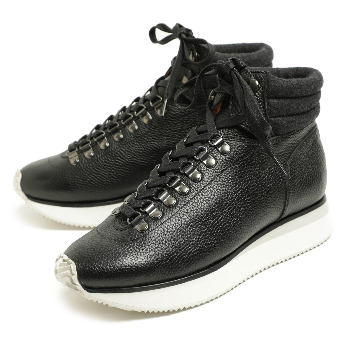 ポルペッタ / 【菅原靴店×BEAMSコラボ別注モデル】マウンテン ブーツ / CANONICO / SK MOUNTAIN EMBOSS / BLACK
