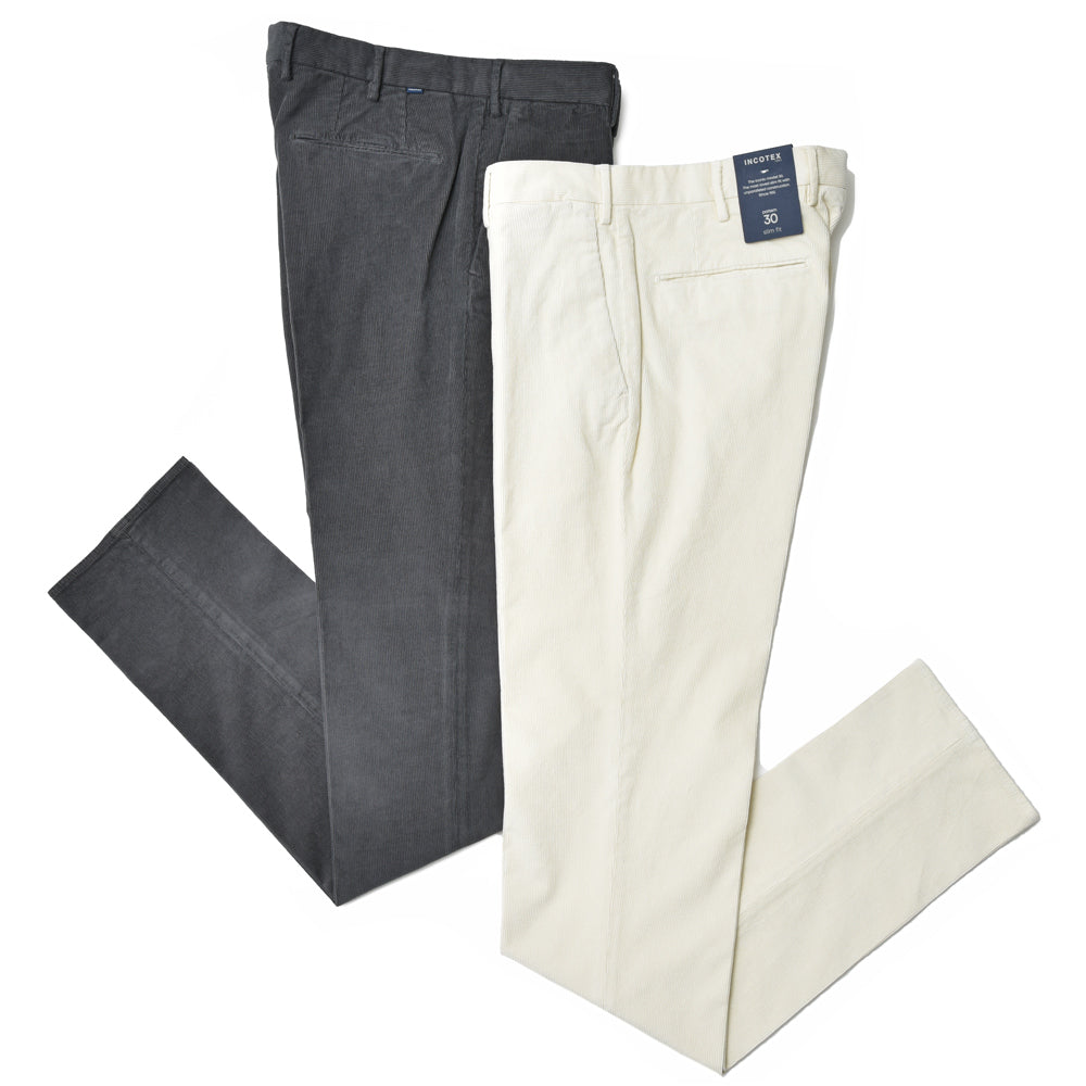 INCOTEX(インコテックス) SLIM FIT HIGH COMFORT ガーメントダイストレッチコットンコーデュロイテーパードパンツ 1W0030-40927/21607 13042202