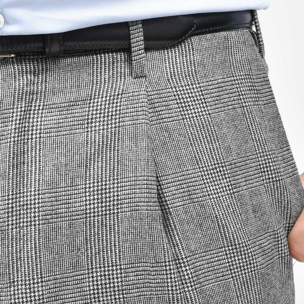 INCOTEX(インコテックス) SLIM FIT SUPER110'sウールサキソニーチェック1Pテーパードパンツ 1T0031-1783A/21681 13042206052