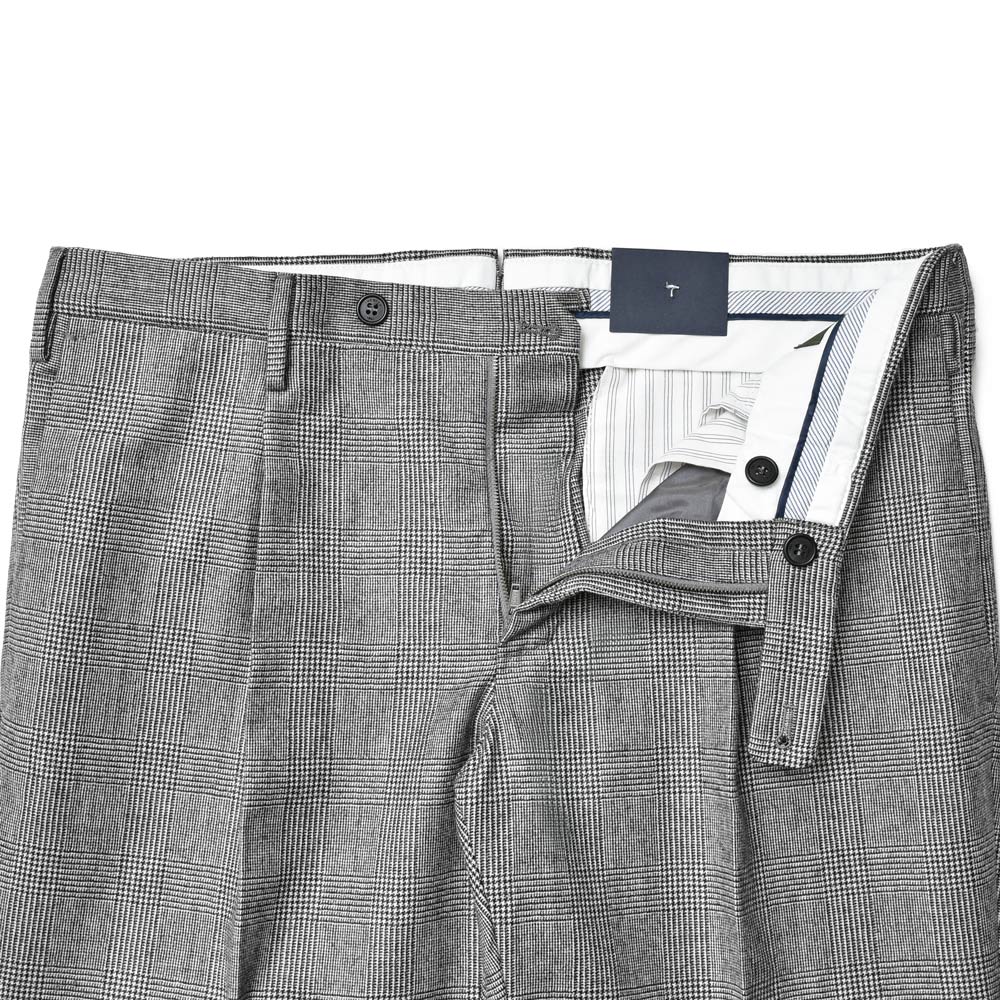 INCOTEX(インコテックス) SLIM FIT SUPER110'sウールサキソニーチェック1Pテーパードパンツ 1T0031-1783A/21681 13042206052