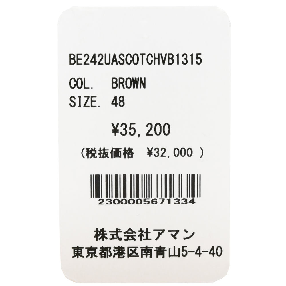BERWICH(ベルウィッチ) SCOTCHスコッチ ウールサキソニーグレンチェック2インプリーツクロップドパンツ VB1315 13042603039