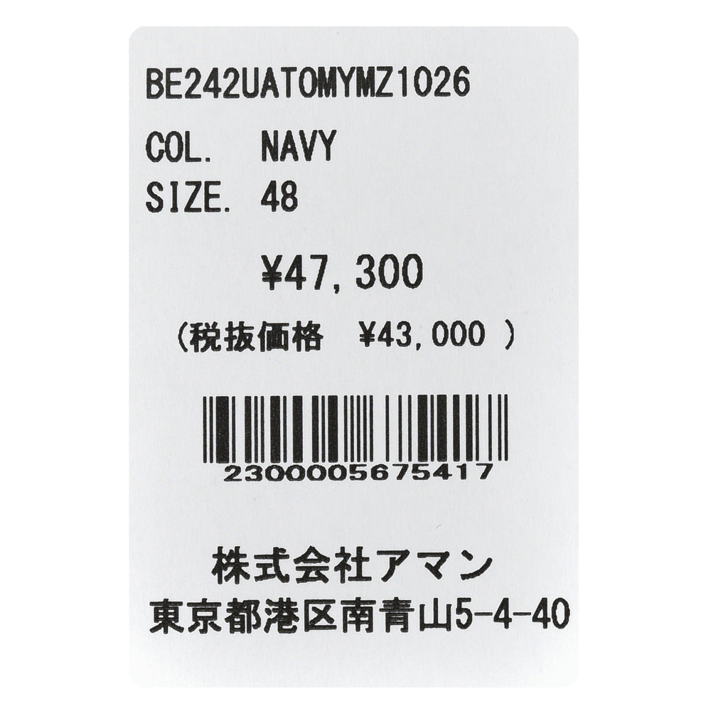 BERWICH(ベルウィッチ) TOMYトミー ウールシャークスキン2プリーツテーパードパンツ MZ1026