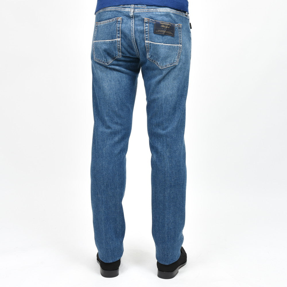 TRAMAROSSA(トラマロッサ) Blue Goldブルーゴールド MICHELANGELO ZIPミケランジェロジップ ヴィンテージウォッシュテーパードデニム 414-31271005