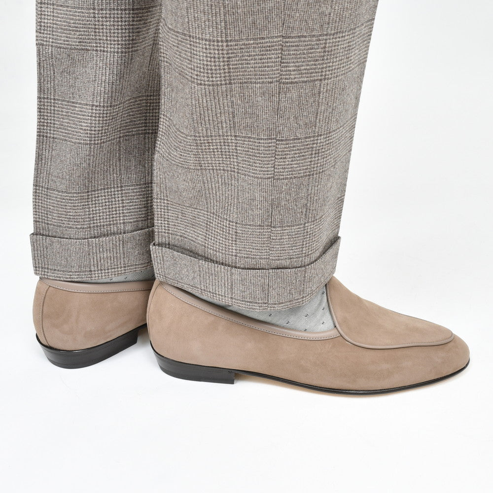 BAUDOIN & LANGE(ボードイン アンド ランジ) ゴートレザープレーンベルジャンシューズ SAGAN CLASSIC LOFER SUEDE/29529
