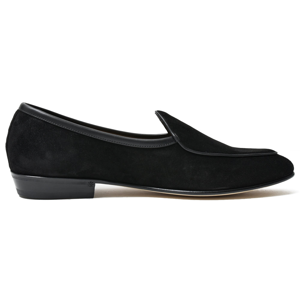 BAUDOIN & LANGE(ボードイン アンド ランジ) ゴートレザープレーンベルジャンシューズ SAGAN CLASSIC LOFER SUEDE/29529