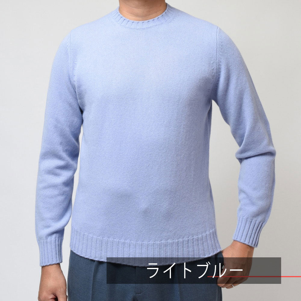FILIPPO DE LAURENTIIS(フィリッポ デ ローレンティス) 7ゲージウールカシミアクルーネックニット GC3ML31