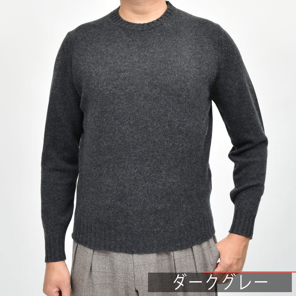 FILIPPO DE LAURENTIIS(フィリッポ デ ローレンティス) 7ゲージウールカシミアクルーネックニット GC3ML31