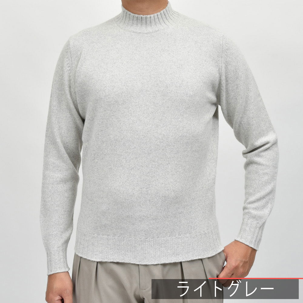 FILIPPO DE LAURENTIIS(フィリッポ デ ローレンティス) 7ゲージウールカシミアモックネックニット LU3ML31