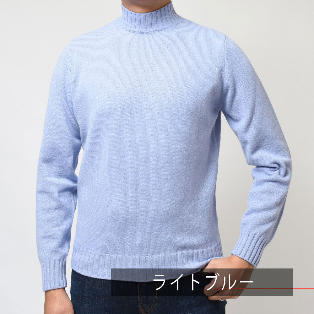 FILIPPO DE LAURENTIIS(フィリッポ デ ローレンティス) 7ゲージウールカシミアモックネックニット LU3ML31