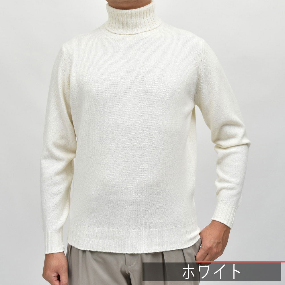 FILIPPO DE LAURENTIIS(フィリッポ デ ローレンティス) 7ゲージウールカシミアタートルネックニット DV3ML31