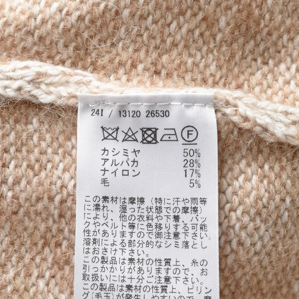 GRAN SASSO(グランサッソ) ミドルゲージカシミアアルパカウールクルーネックニット 13120/26530