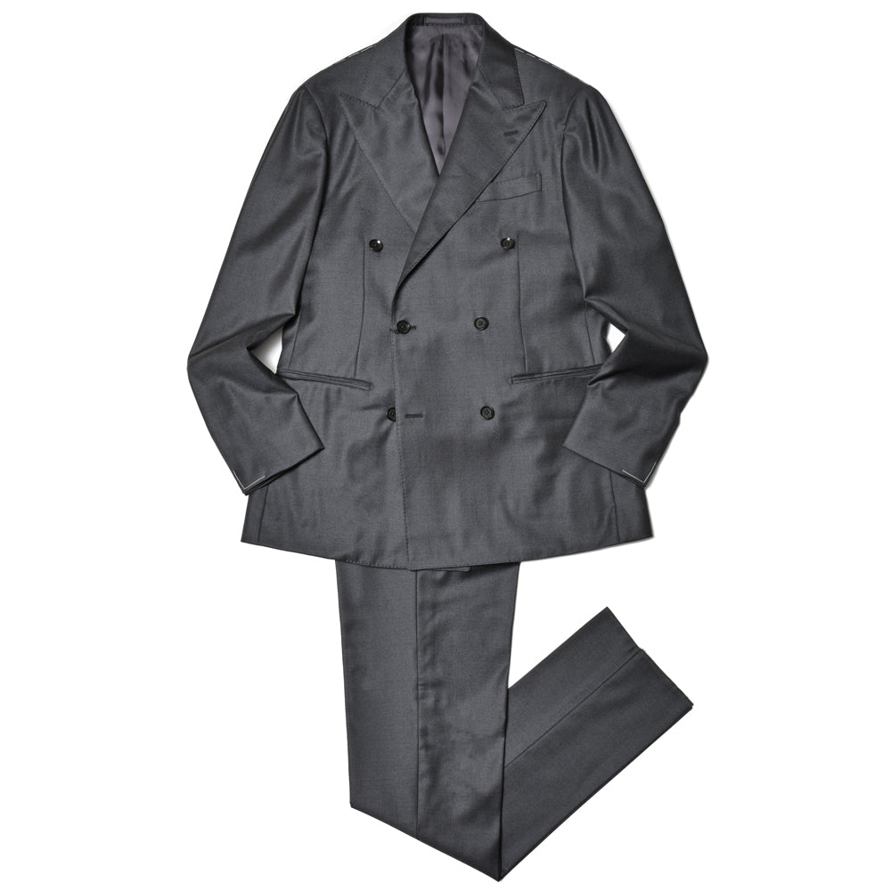 guji(グジ) SUPER130'sウール6B1プリーツダブルスーツ (MADE BY RING JACKET / LoroPianaファブリック使用)【オールシーズン】GUJ-03E/GUP