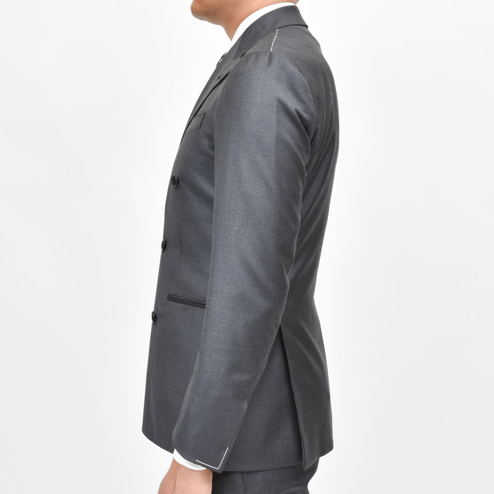 guji(グジ) SUPER130'sウール6B1プリーツダブルスーツ (MADE BY RING JACKET / LoroPianaファブリック使用)【オールシーズン】GUJ-03E/GUP