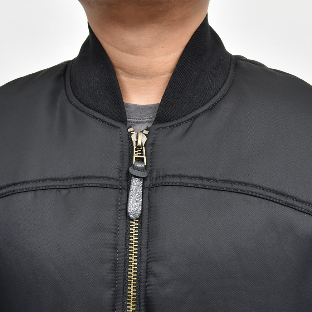 Bacon(ベーコン) W BOMBER TWILL ナイロンツイルパデットボマーブルゾン BACNUGIU480