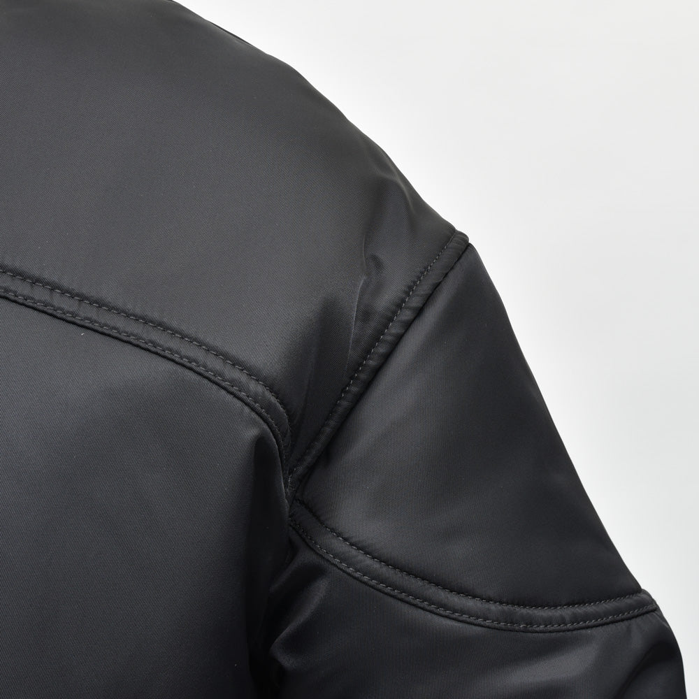 Bacon(ベーコン) W BOMBER TWILL ナイロンツイルパデットボマーブルゾン BACNUGIU480