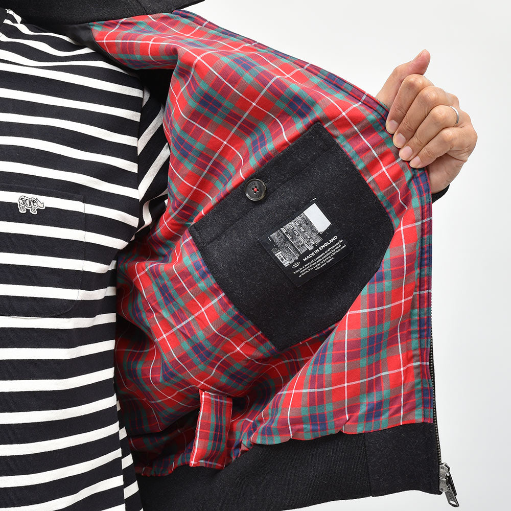 BARACUTA バラクータ MELTON G9 ジーナイン ヴァージンウール ナイロン カシミヤ ライトメルトン スイングトップ ブルゾン
