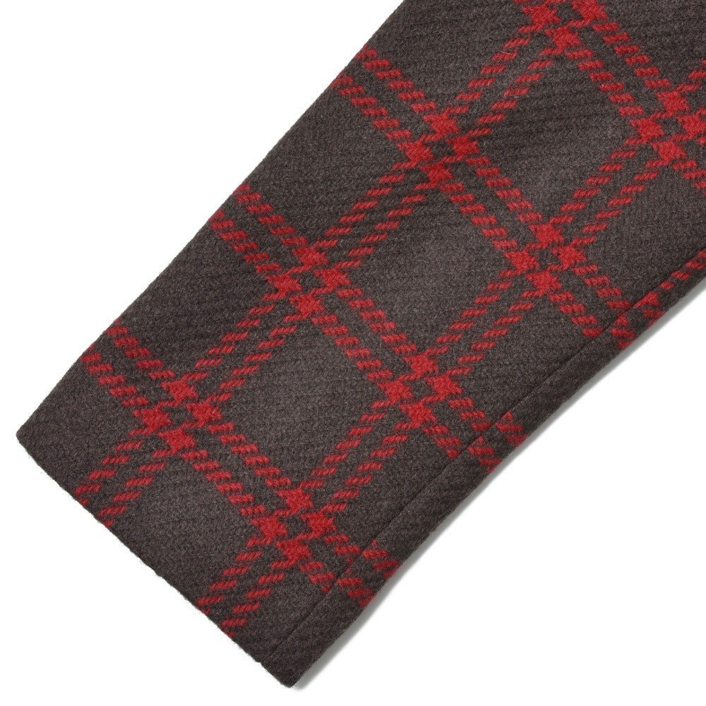 LARDINI(ラルディーニ) ブラッシュドウールライトツィードダブルウインドーペーンダブルブレストチェスターコート JA23027/IVC63611 4216-723027611