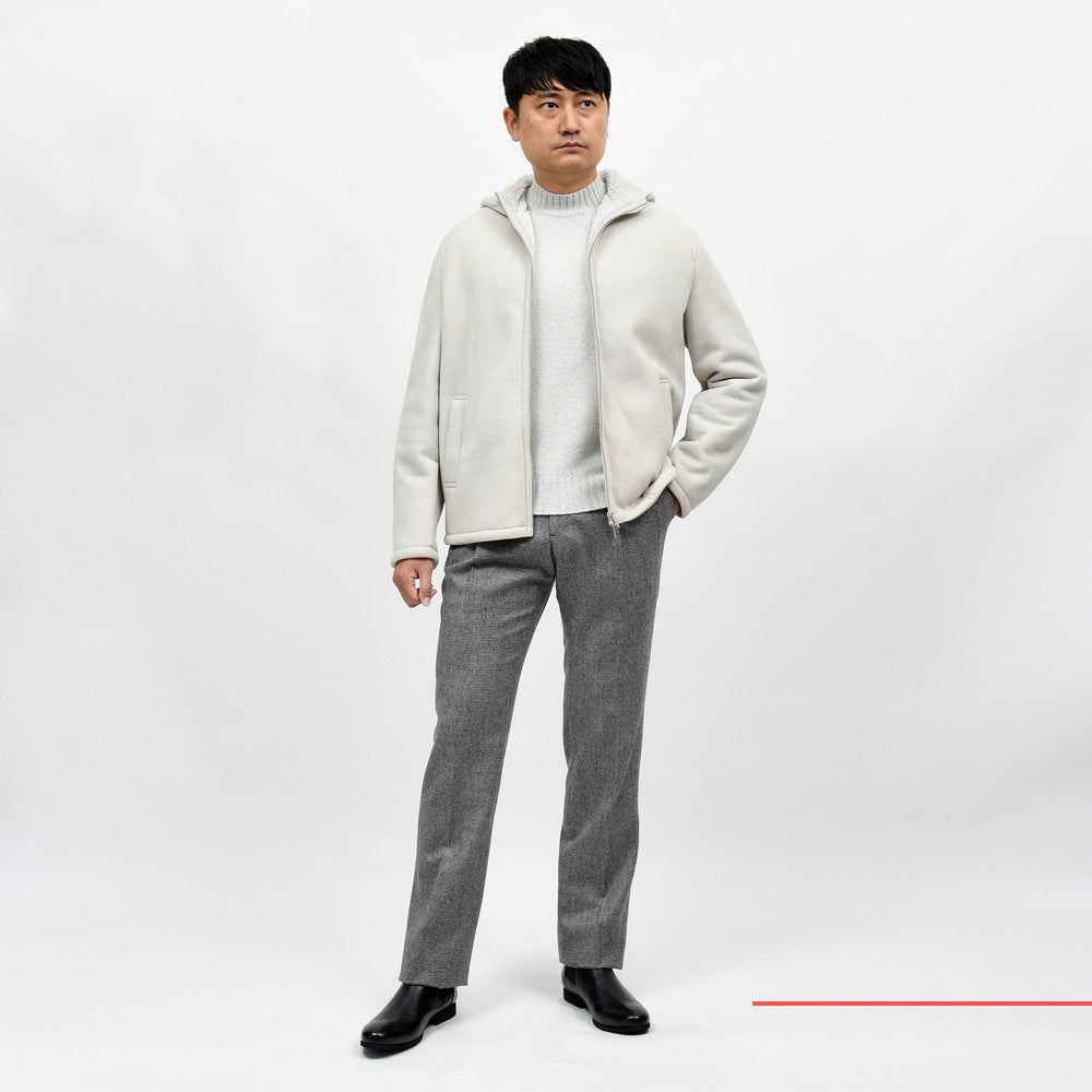 LARDINI(ラルディーニ) GALガル ムートンスエードフーディージップブルゾン JAGAL/IV63082 4216-0GAL08