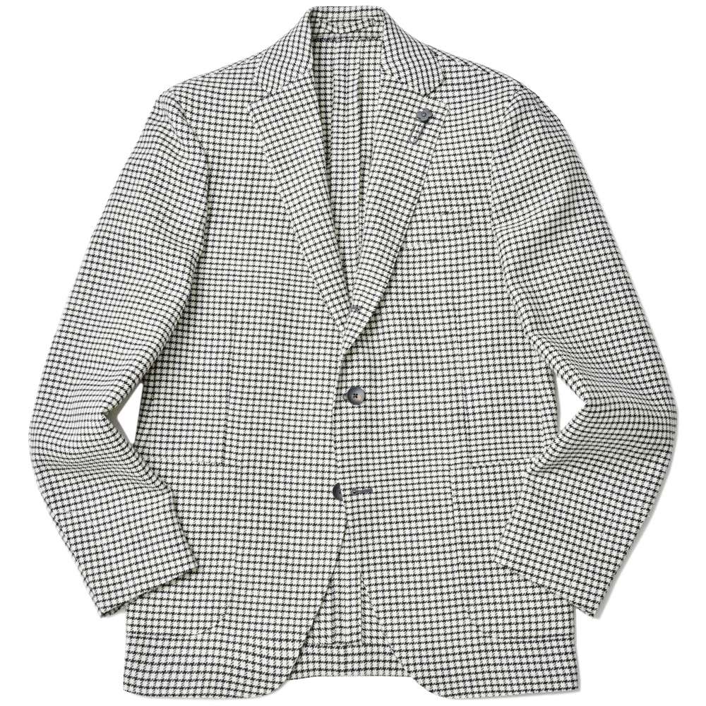 LARDINI(ラルディーニ) ADVANCEアドヴァンス ウールライトツィードグラフチェック3Bジャケット JA6000AQ/IVSF63501 4216-A6000AQ501