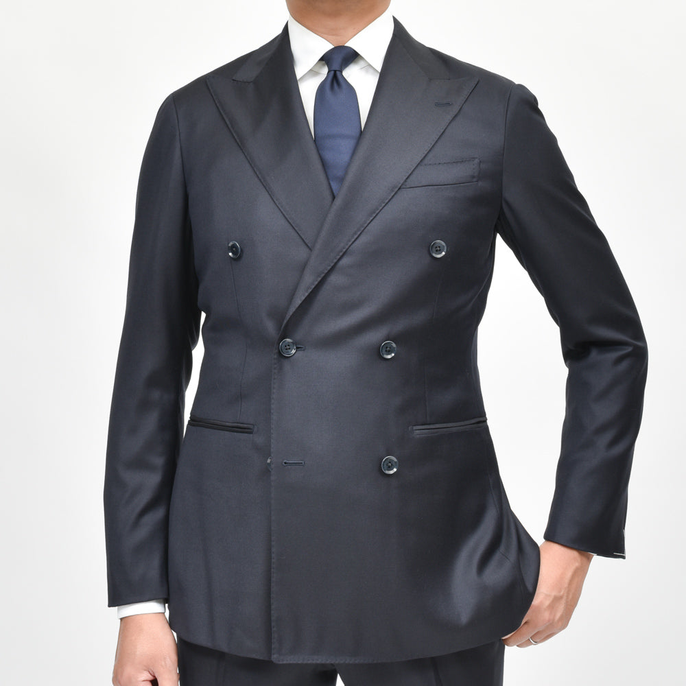guji(グジ) SUPER130'sウール6B1プリーツダブルスーツ (MADE BY RING JACKET / LoroPianaファブリック使用)【オールシーズン】GUJ-03E/GUP