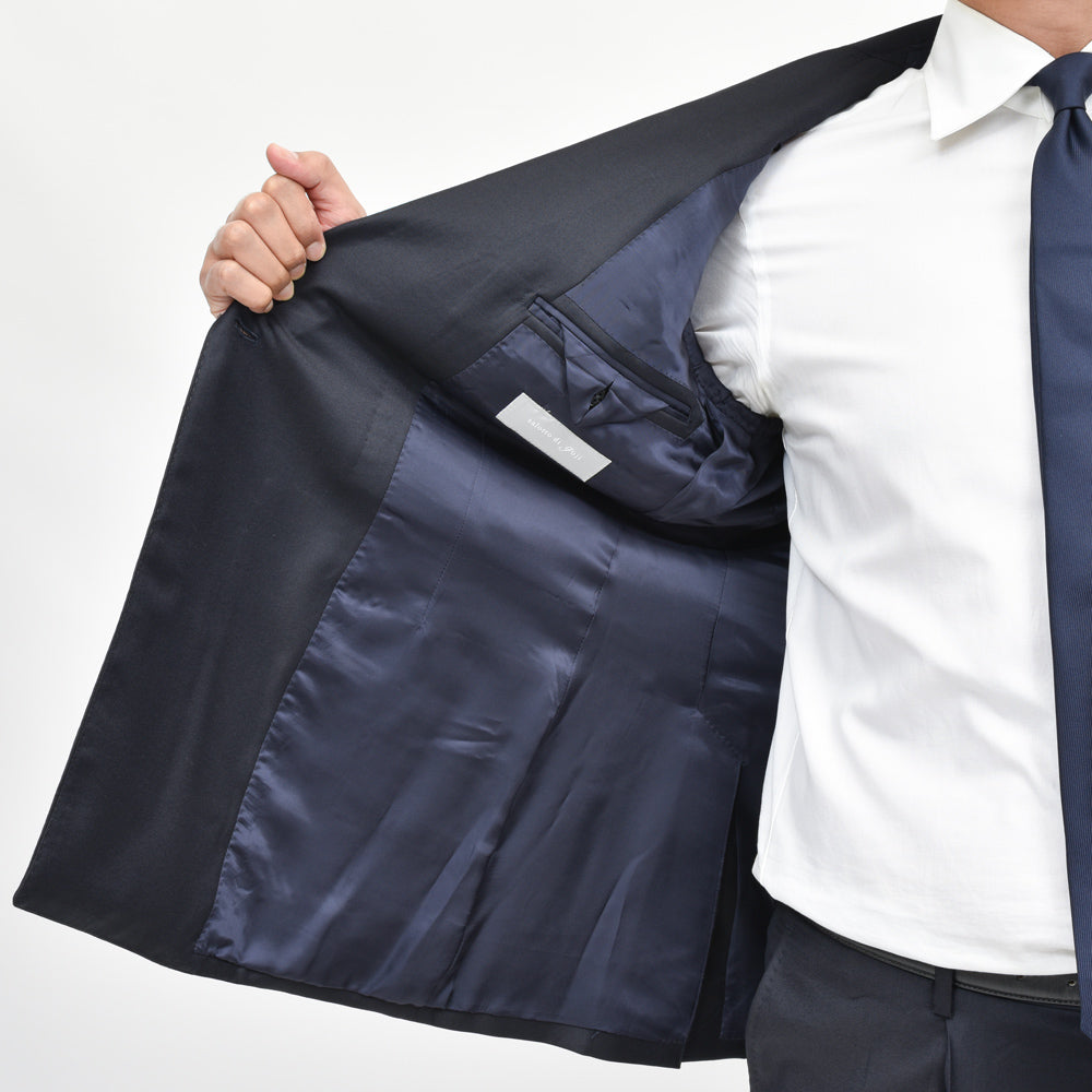 guji(グジ) SUPER130'sウール6B1プリーツダブルスーツ (MADE BY RING JACKET / LoroPianaファブリック使用)【オールシーズン】GUJ-03E/GUP